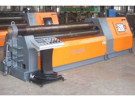Máquina plegadora de placas hidráulica de 4 rodillos