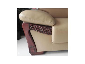 Sofá de piel contemporáneo GF055
