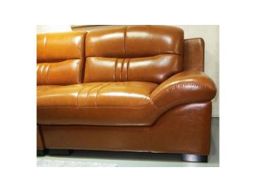 Sofá de piel contemporáneo GF056