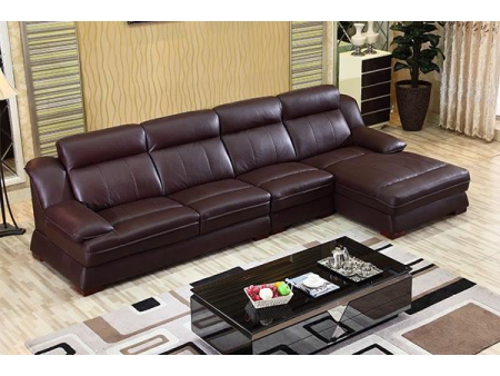 Sofá de piel contemporáneo GF089