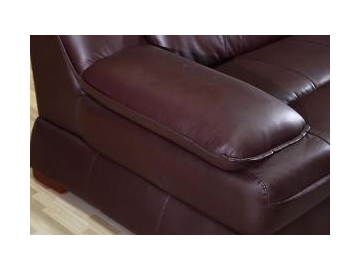Sofá de piel contemporáneo GF089