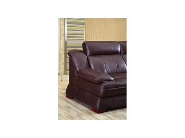 Sofá de piel contemporáneo GF089