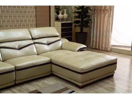 Sofá de piel contemporáneo GF096