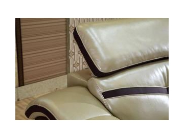 Sofá de piel contemporáneo GF096
