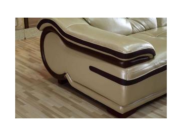 Sofá de piel contemporáneo GF096