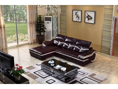 Sofá de piel contemporáneo GF096B