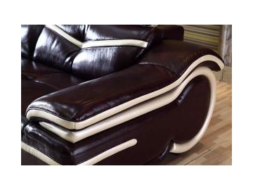 Sofá de piel contemporáneo GF096B