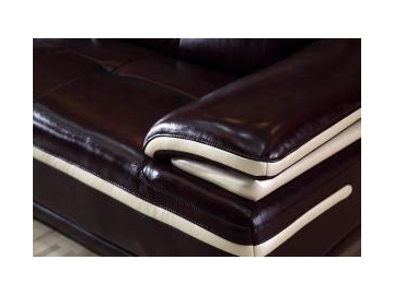 Sofá de piel contemporáneo GF096B
