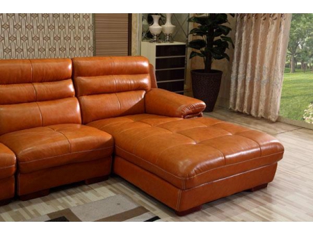 Sofá de piel contemporáneo GF098
