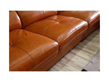Sofá de piel contemporáneo GF098