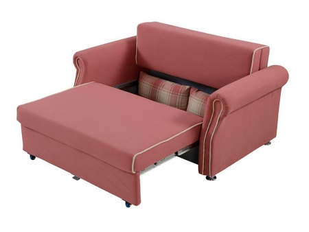 Sofá convertible de tela de dos cuerpos