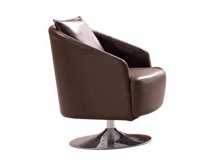 Set de sillones individuales de cuero para sala de recepción