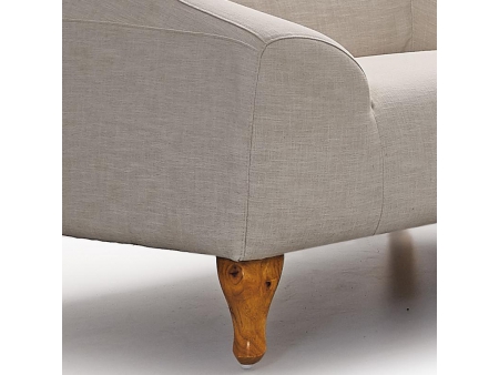 Sillón para oficina estilo moderno con marco de madera