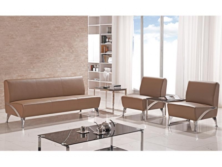 Sillón de cuero sin apoyabrazos