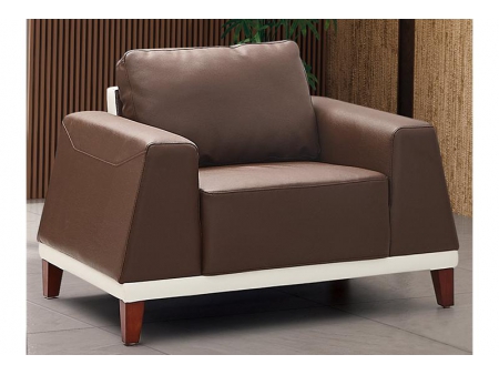 Set de sillones de cuero para uso comercial