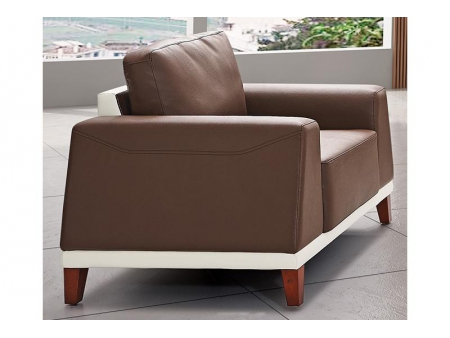 Set de sillones de cuero para uso comercial