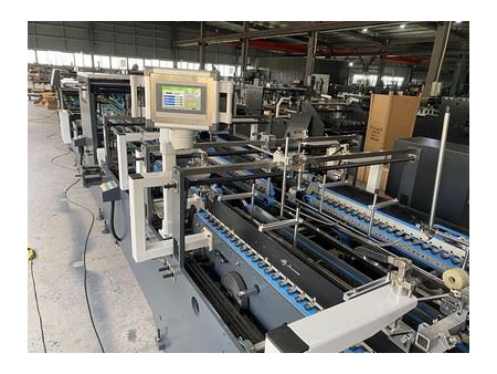 Máquina de plegado y encolado de cajas de cartón automática de alta velocidad HZH-FB