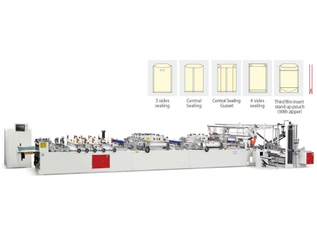 Máquina de fabricación de bolsa laminada multifuncional de servicio pesado, 600C CS