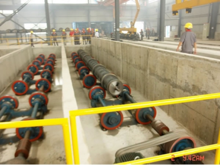 Máquina centrífuga de hilado para pilotes de hormigón