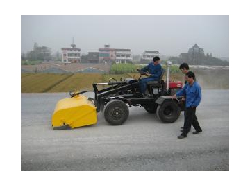 Tractor de limpieza de pavimento