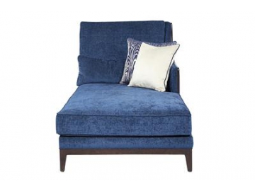 Sofá chaise longue de tela