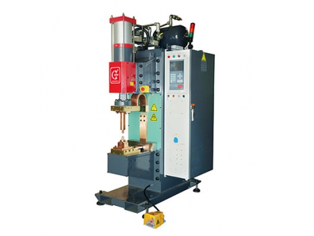 Máquina de soldar por resistencia de frecuencia media 25KVA-220KVA (Máquina de soldar por puntos estacionaria, máquina de soldar por proyección) Máquina de soldar por resistencia de frecuencia media 25KVA-220KVA (Máquina de soldar por puntos estacionaria, máquina de soldar por proyección)