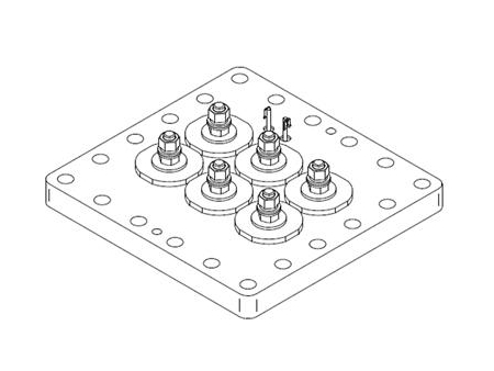 Placa de bornes para aire acondicionado comercial - semihermética