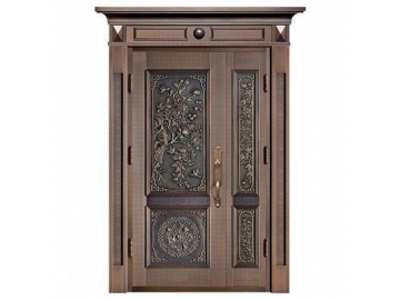 Puerta de entrada de cobre para residencias