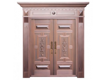 Puerta de entrada de cobre para bancos