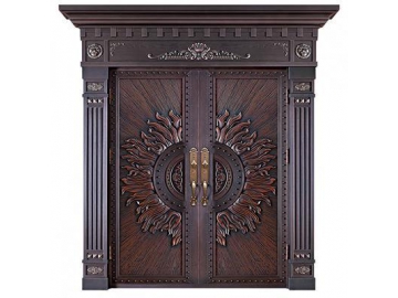 Puerta de entrada de cobre para bancos