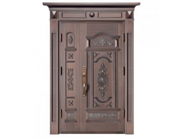 Puerta de entrada de cobre para bancos