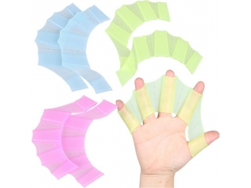 Manoplas de silicona para natación
