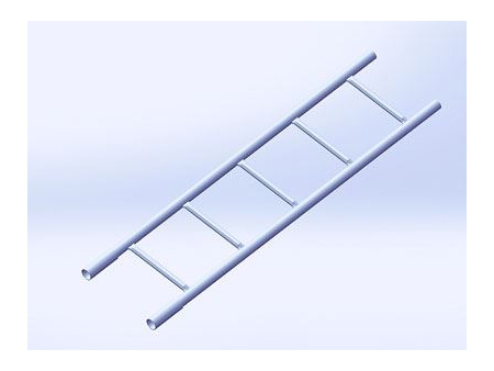 Escalera y soporte de escalera para andamios