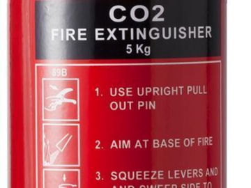 Extintor portátil de CO2