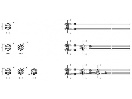 Anclaje de cable temporal modelo RXI