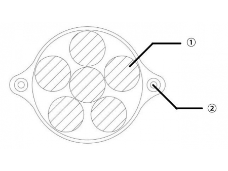 Anclaje de cable temporal modelo RXI