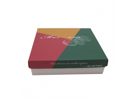 Caja para macarrones, cajas de papel blanco