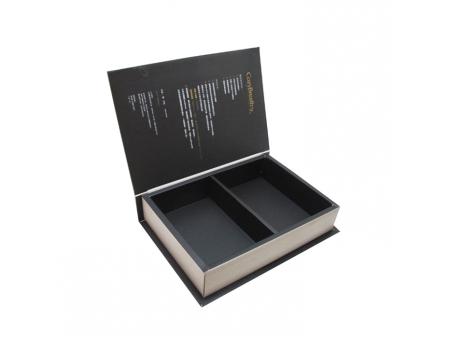 Cubierta tipo libro, caja magnética