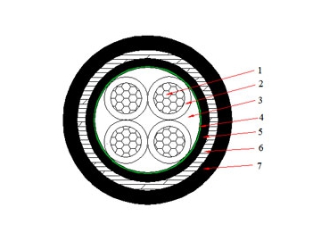 Cable NAYBY de 0.6/1 kV (AL/PVC/STA/PVC)