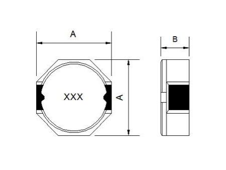 Inductor de potencia SMD, 8.3mm