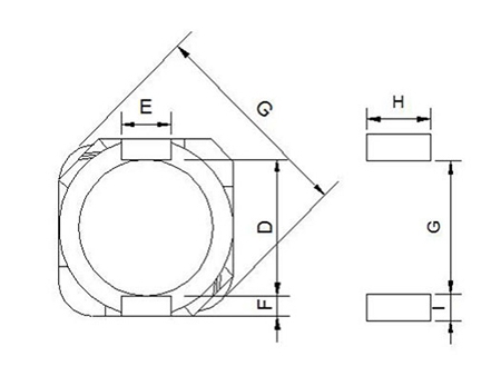 Inductor de potencia SMD, 10.5mm