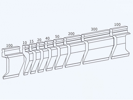 Punzones para plegadoras, tipo Amada