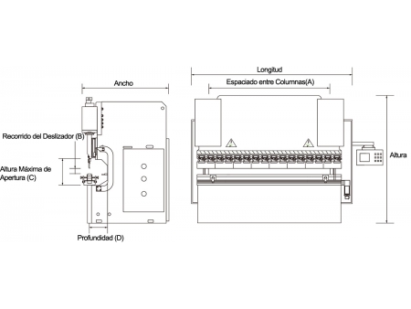 Prensa Plegadora CNC Electrohidráulica