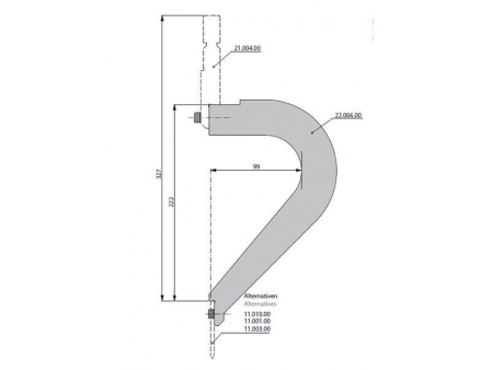 Punzones 0°, Utillaje para plegadora Bystronic