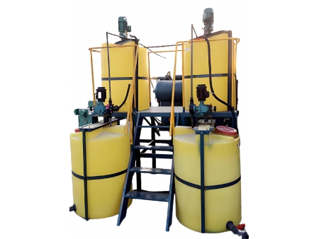 Sistema de dosificación de químicos, Equipo de tratamiento de aguas residuales