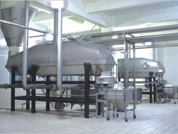 Secador de lecho fluidizado vibratorio