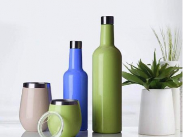 Vaso Térmico de Acero Inoxidable, en Colores Múltiples con Tapa Transparente