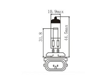 Bombilla para faros de automóvil H27W/2 881
