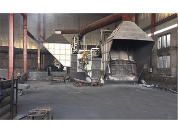 Línea de colada continua para lingotes de aluminio