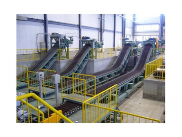 Línea de colada continua para lingotes de aluminio